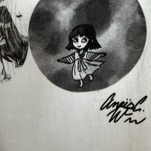 Japanese Harajuku Anime White 100% Cotton Oversized T-Shirt - Picture 3 of 5